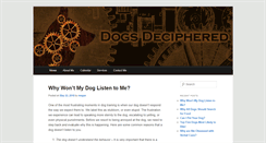 Desktop Screenshot of dogsdeciphered.com